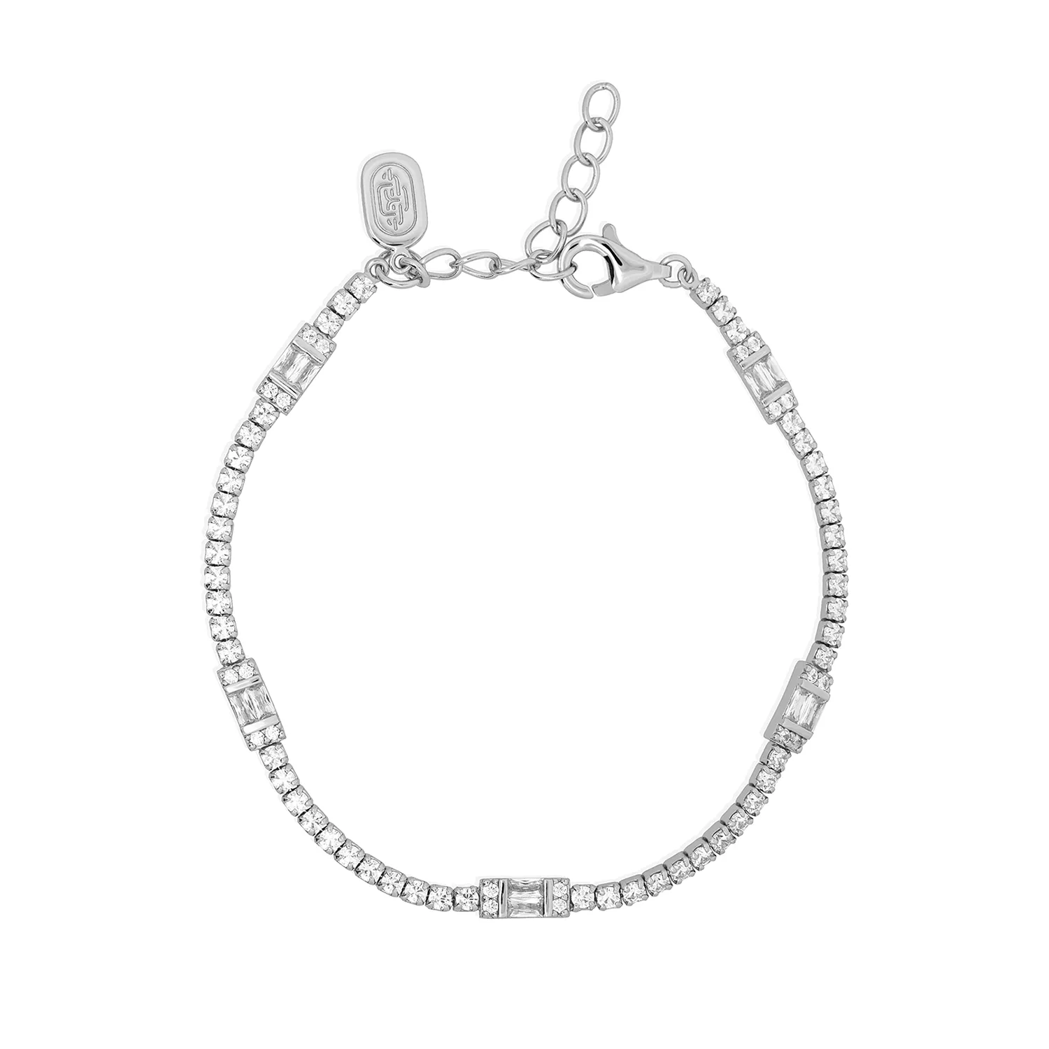 Silver Claribelle Tennis Bracelet