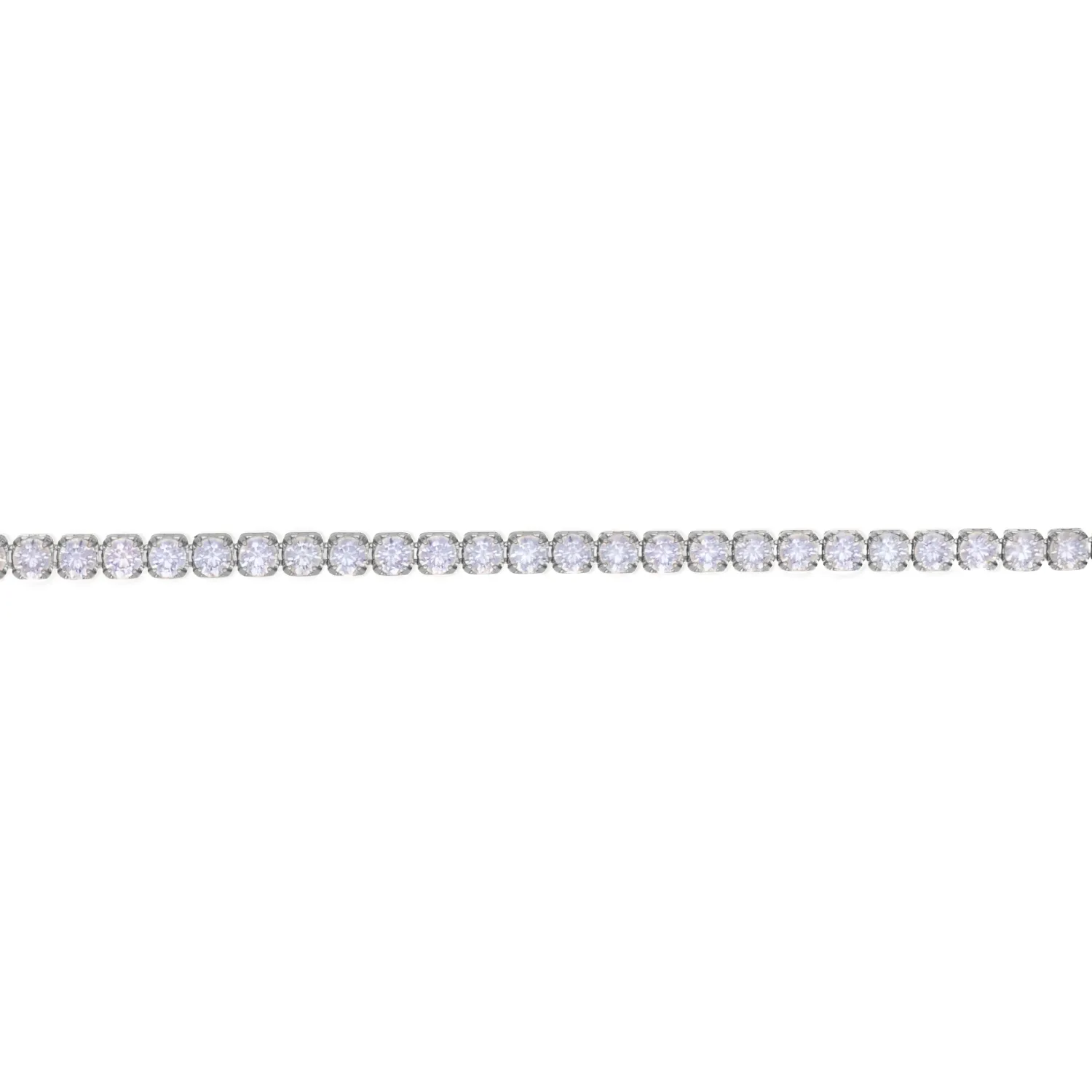 Silver Micro Tennis Bracelet