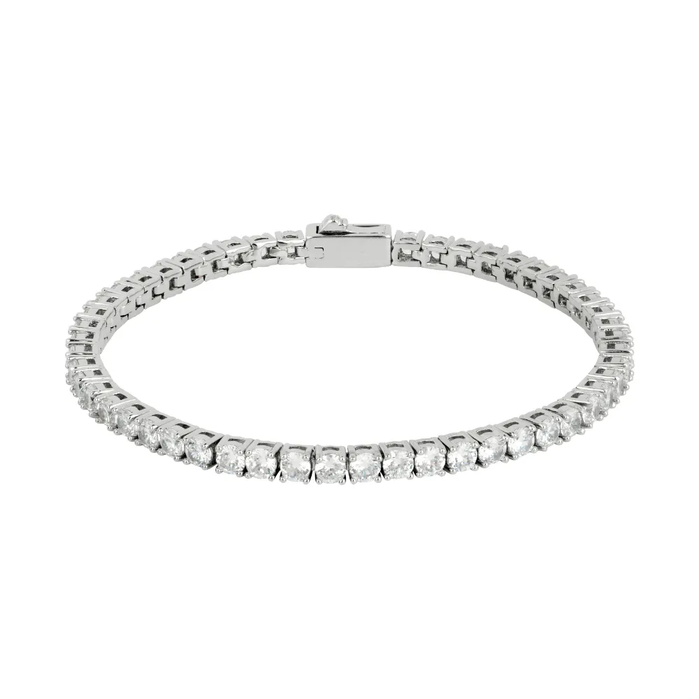 Silver Tennis Bracelet Chain (3MM)