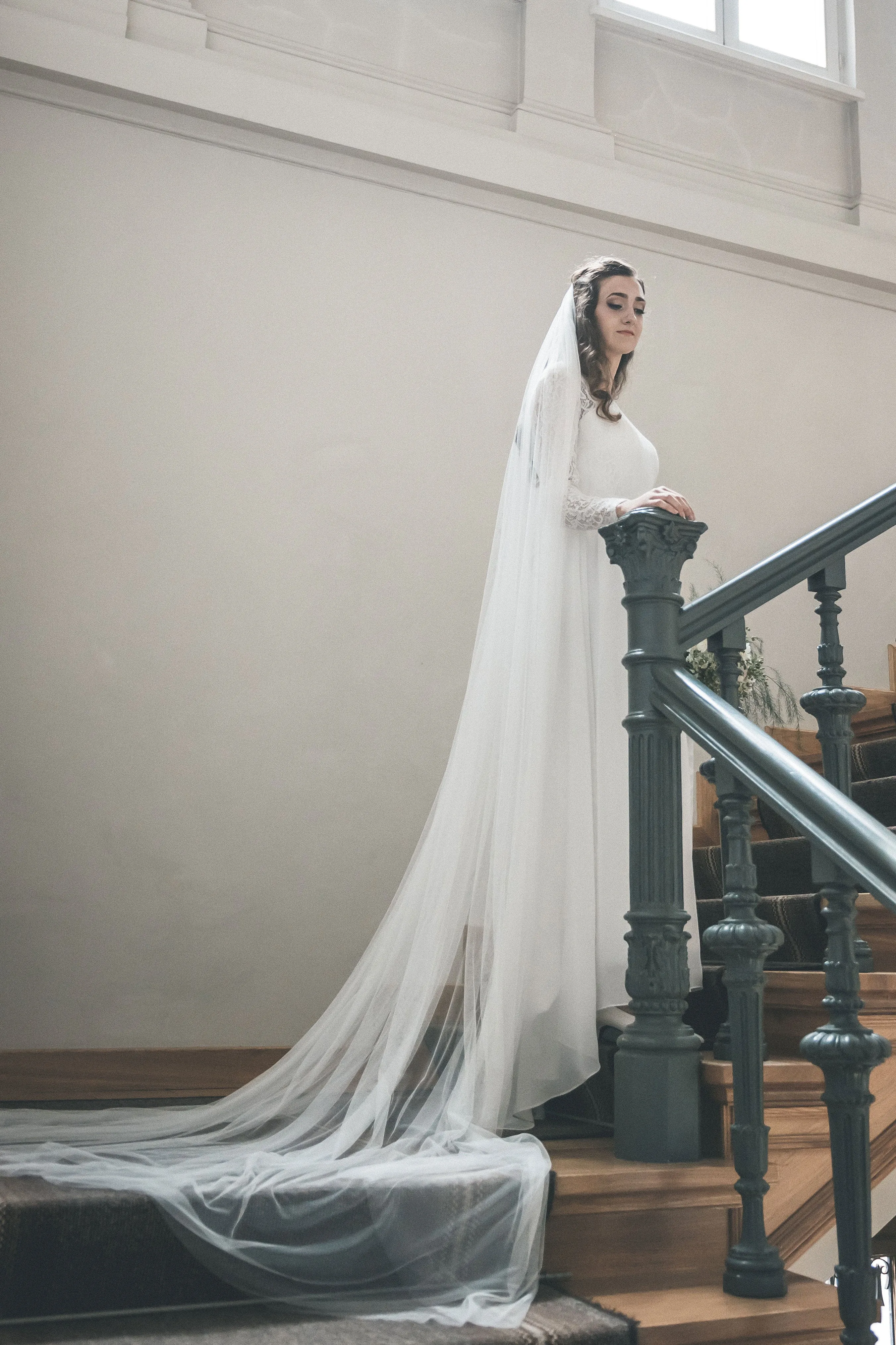 Soft English tulle bridal veil - HARRIET