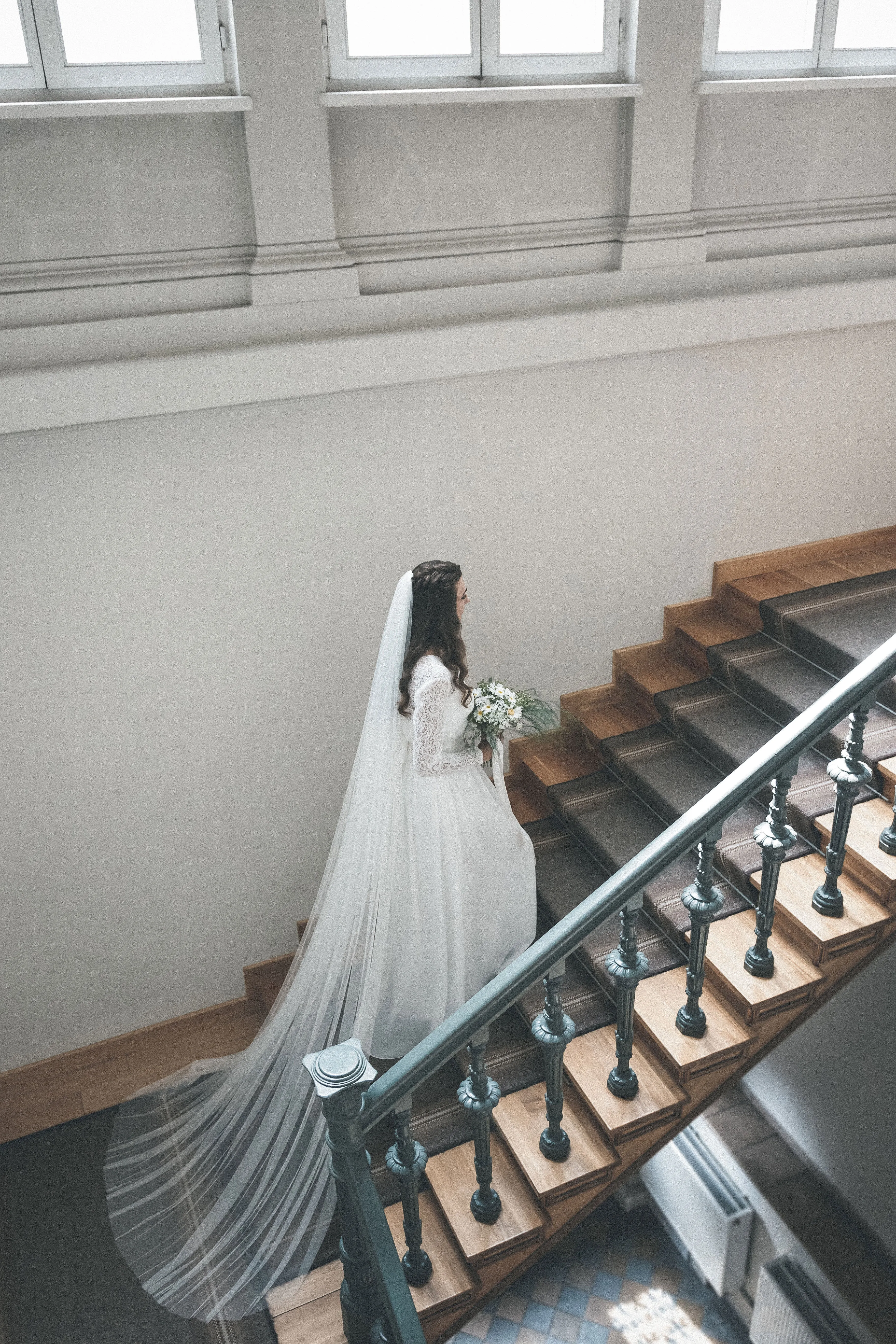 Soft English tulle bridal veil - HARRIET