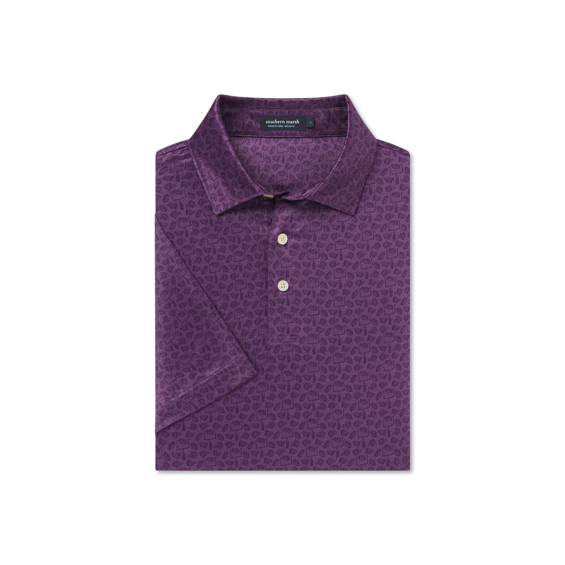 Southern Marsh- Goal Line Performance Polo-Purple