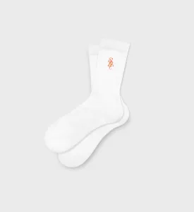 SRC Socks - White/Pomodoro