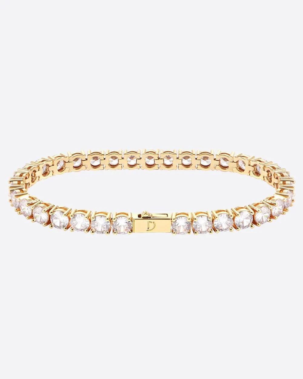 TENNISBOY BRACELET. - 5MM 18K GOLD