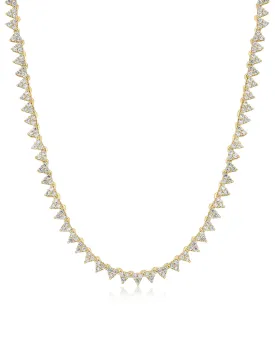 The Isabelle Stud Tennis Necklace