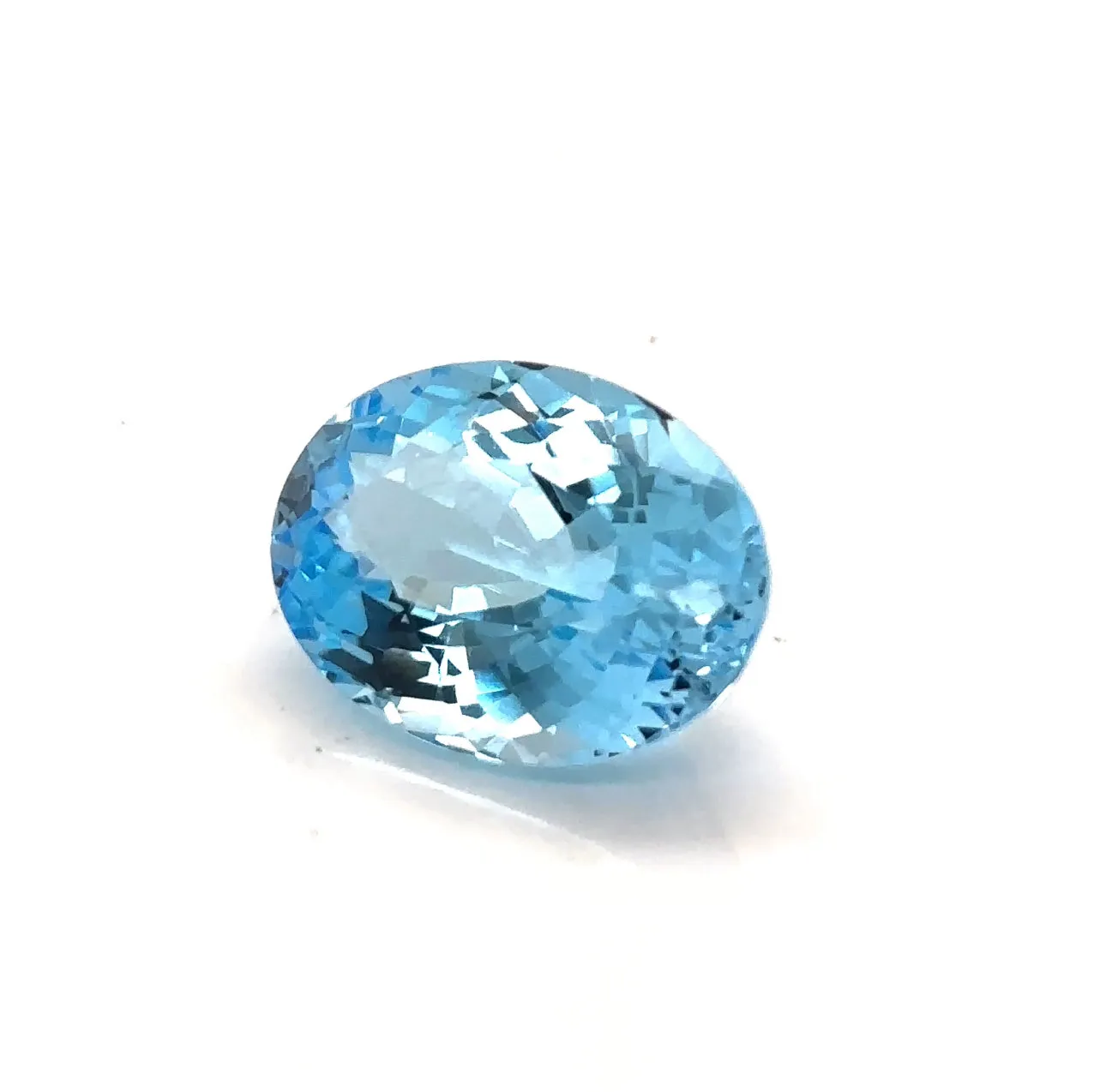 Topaz - Natural Fantasy Oval Cut (Caribbean Blue)