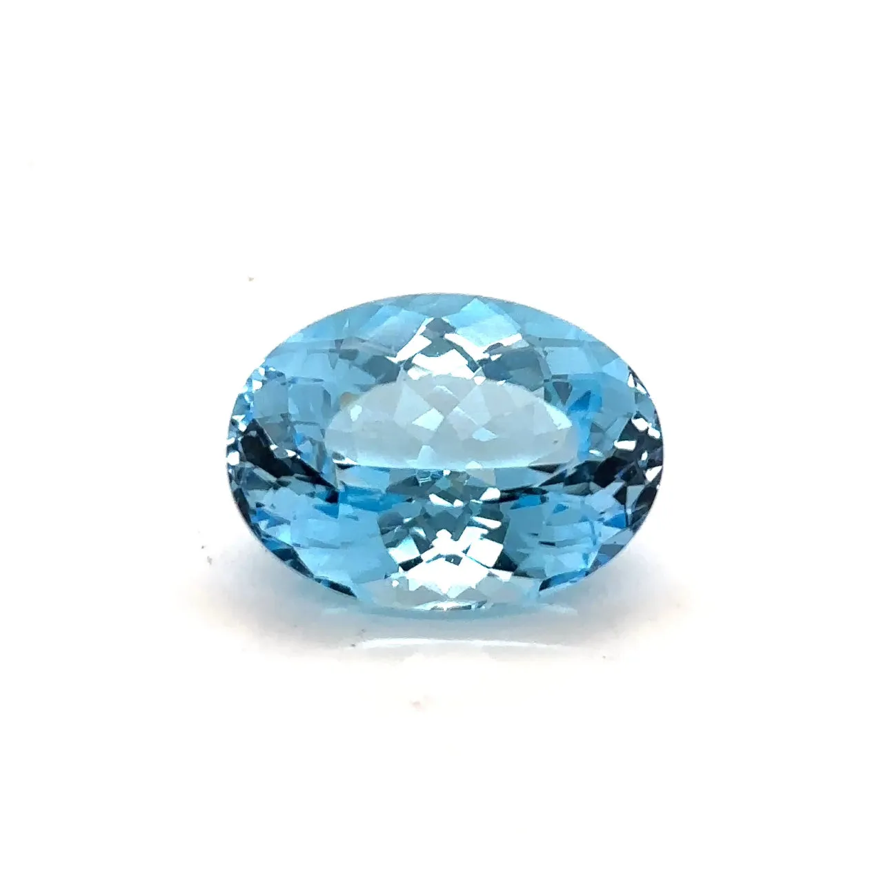 Topaz - Natural Fantasy Oval Cut (Caribbean Blue)