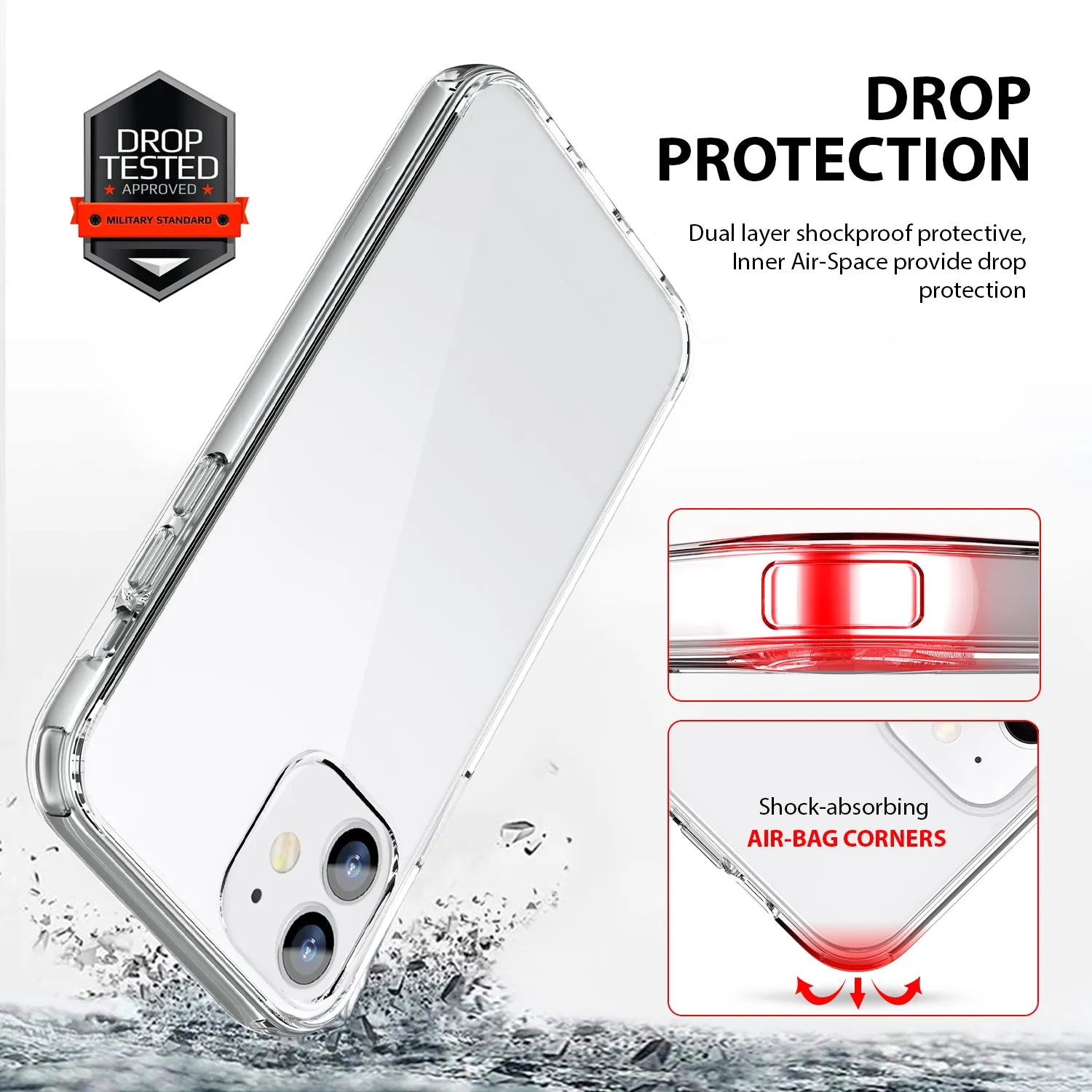 Tough On iPhone 12 mini Case Tough Air Clear