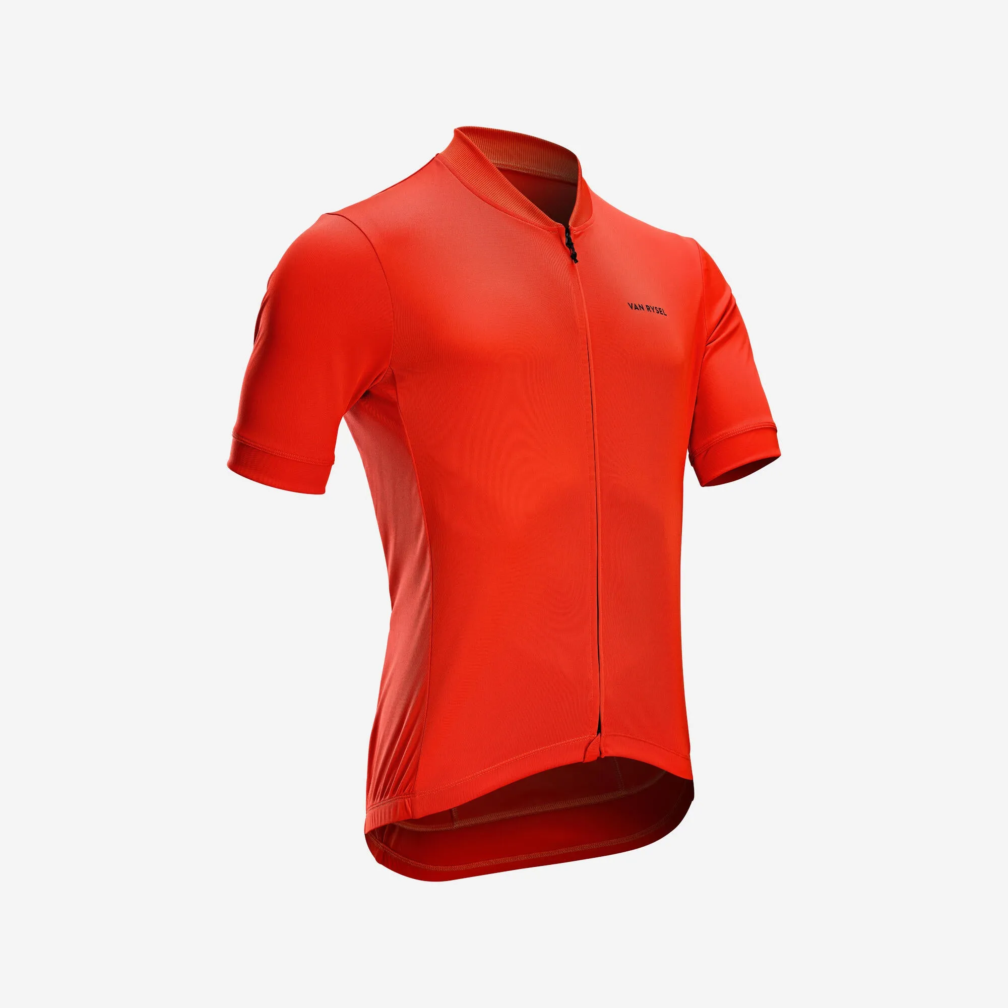 Van Rysel Men's Short-Sleeved Road Cycling Summer Jersey RC100 - Red