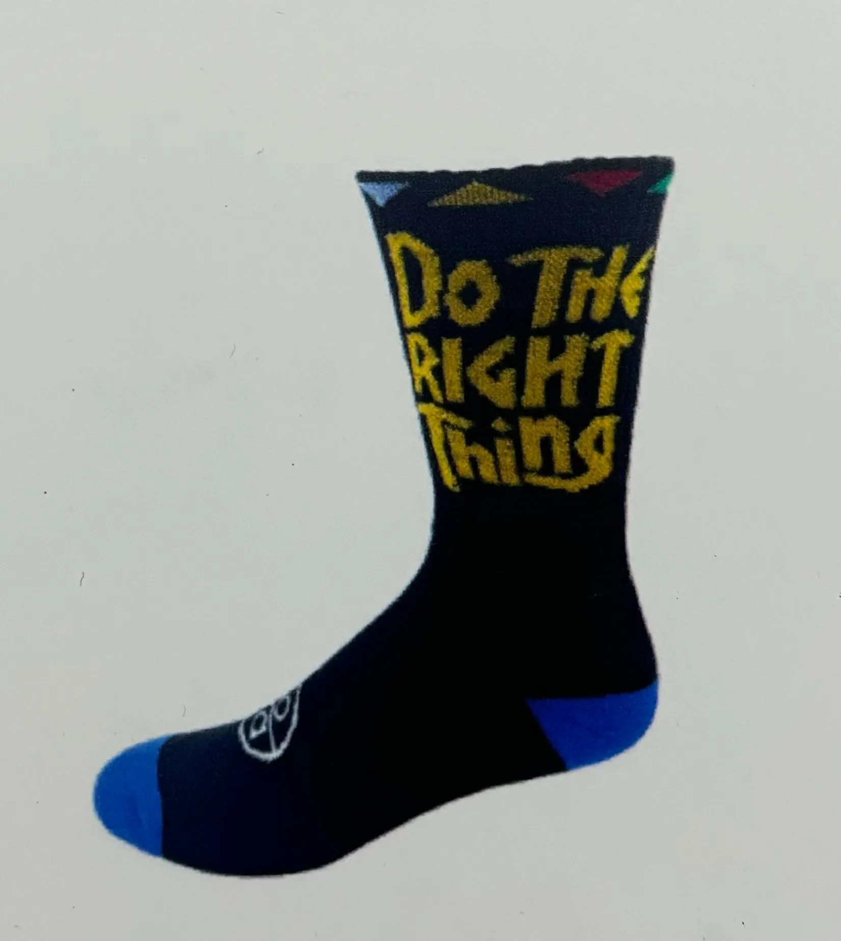 Woven Knit Socks: DTRT Black /Royal Blue